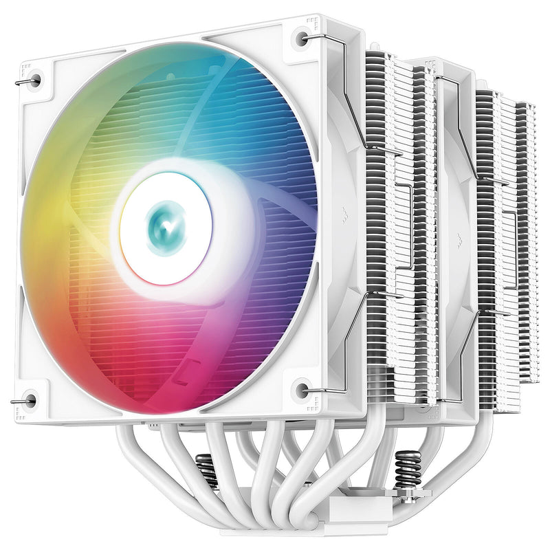 Refroidisseur Dual Tower DeepCool AG620 Wh ARGB 2x120mm RGB Intel AMD 260W - Blanc