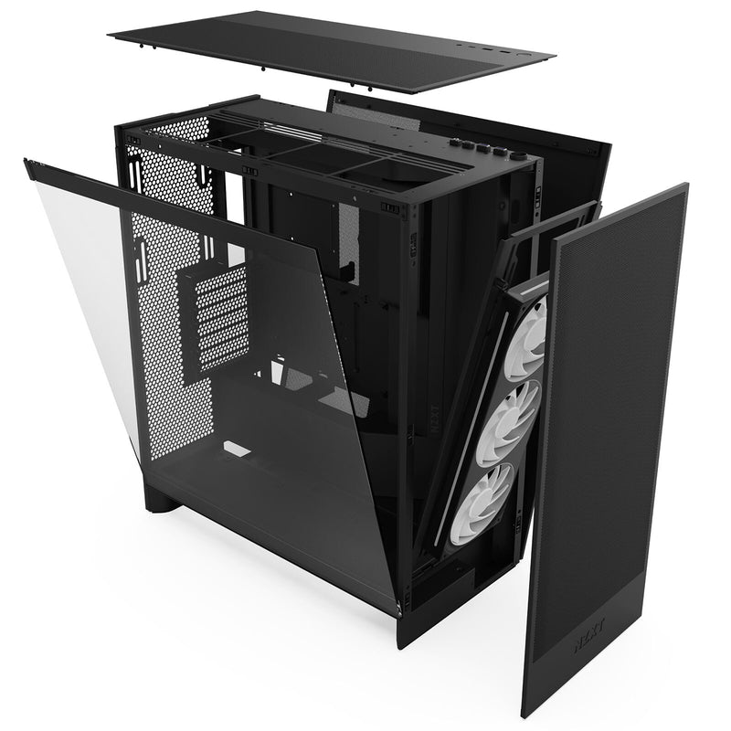 Boîtier Gaming Vitré NZXT H7 Flow RGB Noir ATX