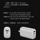 Chargeur rapide USB-C 65W (1x USB-C + 1x USB-A)