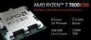 Processeur AMD Ryzen 7 7800X3D 4.2Ghz / 5Ghz AM5 (8 Cores / 16 Threads) - OEM / NEUF