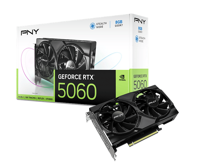 Carte Graphique PNY GeForce RTX 5060 Dual Fan 8GB GDDR6
