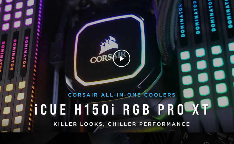 *PROMO* Refroidisseur Liquide Corsair H150i RGB PRO XT 360mm - Intel / AMD - Recertifié Officiel Corsair