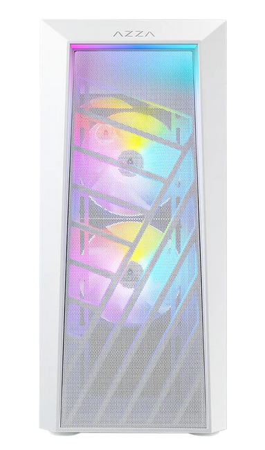 Boîtier Gaming Vitré AZZA Sentinel ATX Blanc 3x120mm RGB (15$ de rabais postal)