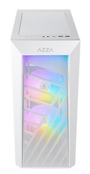 Boîtier Gaming Vitré AZZA Sentinel ATX Blanc 3x120mm RGB (15$ de rabais postal)