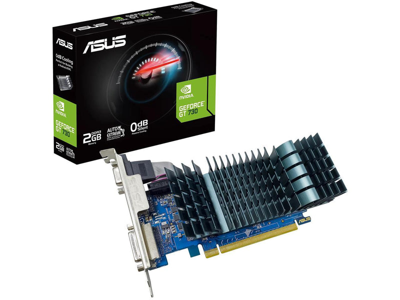 Carte Graphique Asus GeForce GT730 2Gb DDR3 EVO HDMI DVI VGA (supporte 3 moniteurs)