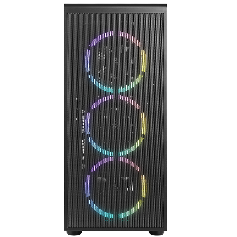 Boîtier Gaming Vitré AZZA Prime ATX Noir 3x120mm RGB (15$ de rabais postal)