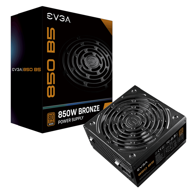 Alimentation Modulaire EVGA B5 850W 80PLUS Bronze Ventilateur 150mm Silencieux - KindInformatique.com