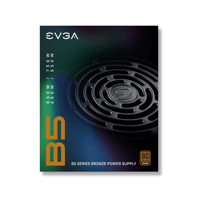 Alimentation Modulaire EVGA B5 850W 80PLUS Bronze Ventilateur 150mm Silencieux - KindInformatique.com