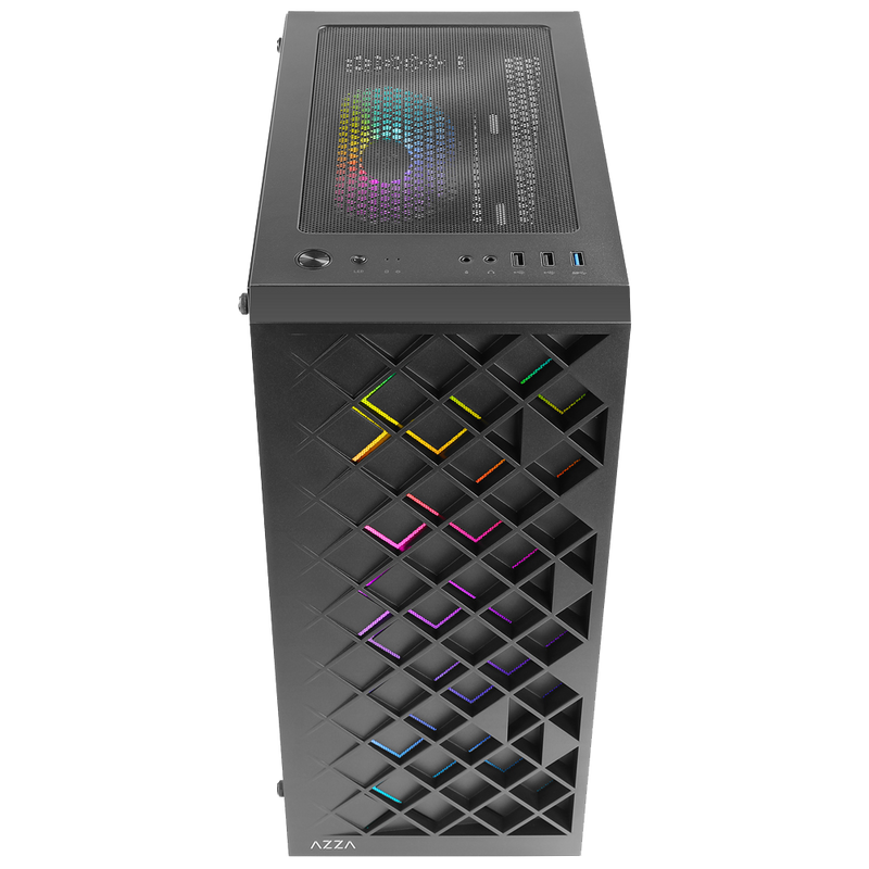 Boîtier Gaming Vitré AZZA Spectra 280B RGB ATX Noir (15$ de rabais postal)