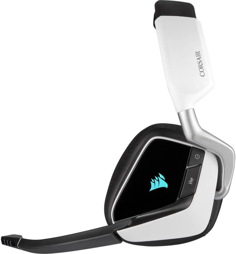 Casque d'Écoute Gaming Sans Fil Corsair VOID RGB Elite 7.1 Blanc (PC/PS4) - KindInformatique.com