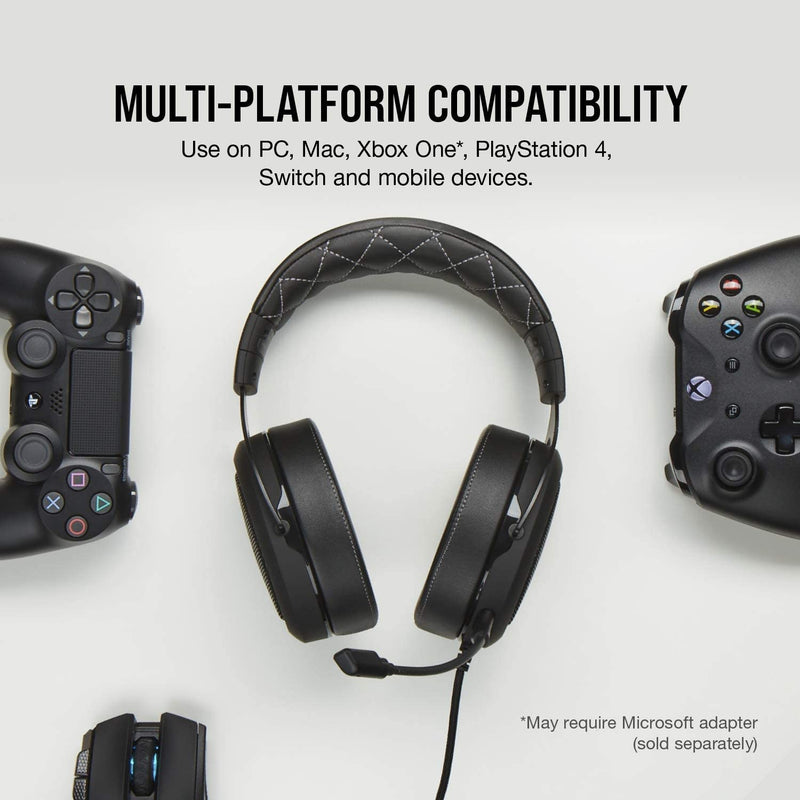 Casque d'Écoute Gaming Surround Corsair HS60 Pro 7.1 Noir (PC/PS4/Xbox One/Switch)