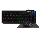 Combo Gaming USB Gamdias Clavier ARES P2 - Rétroéclairage RGB + Souris + Tapis de souris - KindInformatique.com