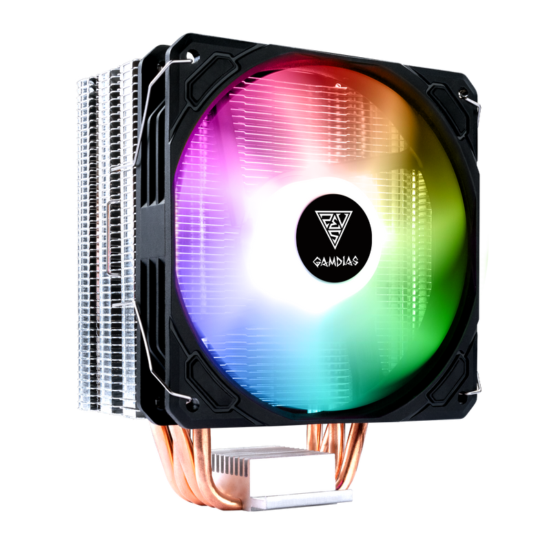*LIQUIDATION* Refroidisseur Gamdias BOREAS E1-410 Ventilateur 120mm RGB Intel AMD (15$ de rabais postal)