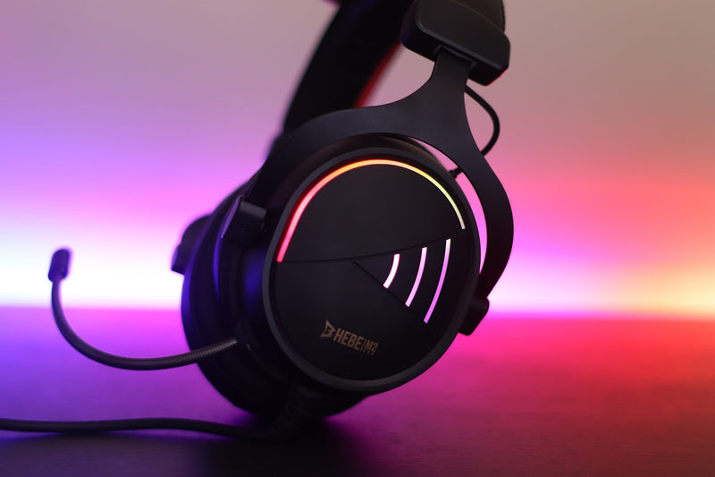 *LIQUIDATION* Casque d'Écoute Gaming USB Gamdias HEBE M2 7.1 RGB avec microphone